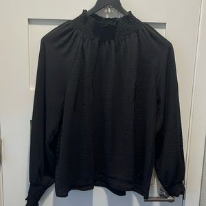 Black long sleeve blouse